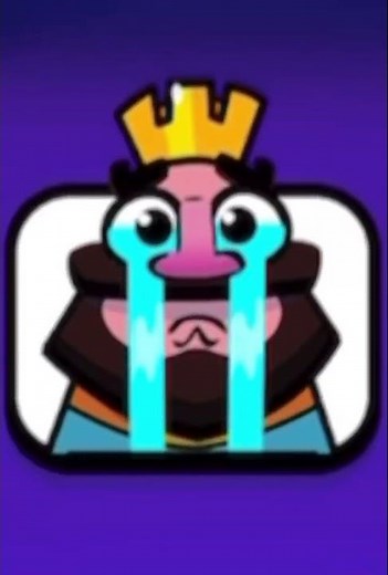 Crying King || Clash Royale Emotes #clashroyale #supercell #memes #gaming