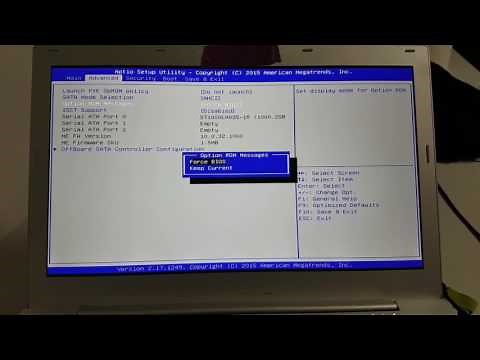 How I got out from kingdel aptio setup utility to windows 10