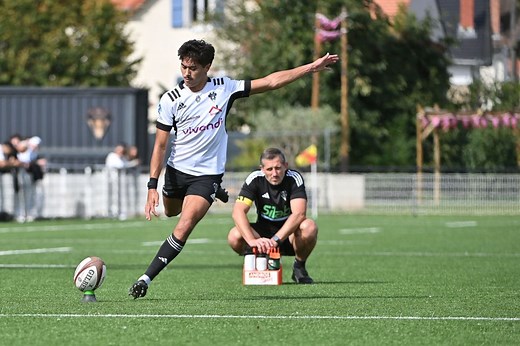 Jeu au pied, impact physique : comment Luka Keletaona aborde sa première titularisation avec le CA Brive, à Aurillac