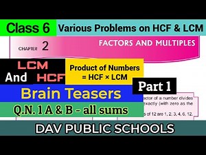 DAV class 6 maths chapter 2 Brain Teasers Q.N. 1(A&B) - all questions