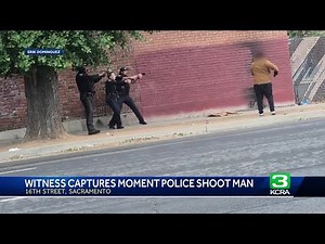 Witness video shows tense moments leading up to Sacramento police shooting