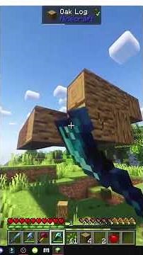 COMO CORTAR UMA ÁRVORE COM MACHADO NO MINECRAFT COM GOBBER