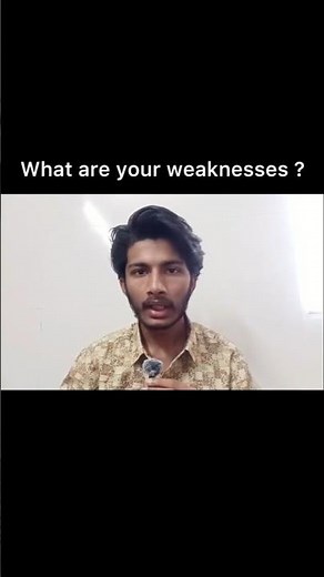 Best Answer for “WHAT ARE YOUR WEAKNESSES?” | HR Interview Tips 2026 #shorts #interviewtips