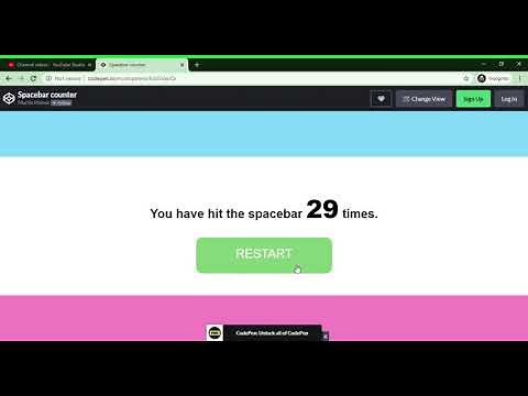 200 IN 24 SECONDS SPACE BAR COUNTER