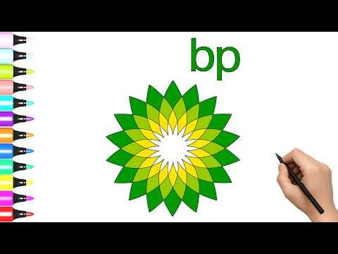 How to Draw BP Helios Logo - Drawing British Petroleum Logo