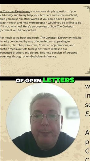 Christian Experiment: Distributing Bibles to Persecuted Christians #shorts