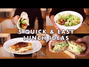 5 QUICK & EASY LUNCH IDEAS FOR WORKING FROM HOME