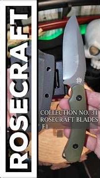 BLADE COLLECTION NO 31 ‪@RoseCraftBlades‬ F-ONE #series #knifereview #shortvideo