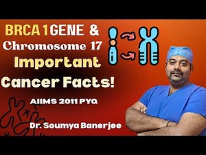 🔴 BRCA1 = Chromosome 17 | Breast Cancer Gene Simplified | High-Yield Surgery | Dr. Soumya Banerjee