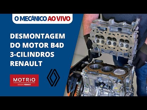 Desmontagem do motor Renault B4D 3-cilindros | O MECÂNICO AO VIVO