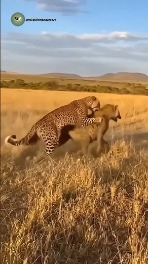 Leopard vs Hyena: The Savage Battle for Survival in the Wild