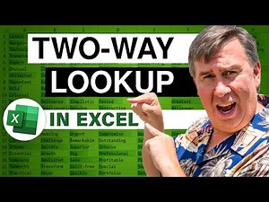 Excel Two Way Lookup Three Ways - Episode 2443