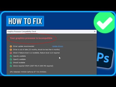 How to Fix 'Your Graphics Processor is Incompatible' on Photoshop 2024