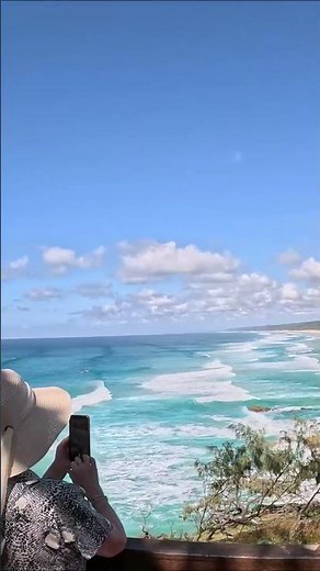 Taking in the views on the North Gorge Walk on North Stradbroke Island