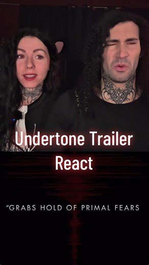 UNDERTONE: Trailer reaction with the Vampire Couple @𝓢𝓮𝓻𝓮𝓷𝓪 𝓣𝓸𝔀𝓷𝓼𝓸𝓷 🥀 . What do we all think? We’re so excited for this one! - #movie #movies #movietok #movienews #thevampirecouple