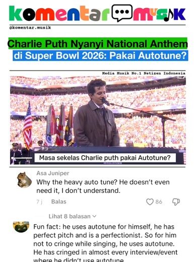 Charlie Puth's Super Bowl 2026 Anthem: Auto-Tune Controversy | TikTok