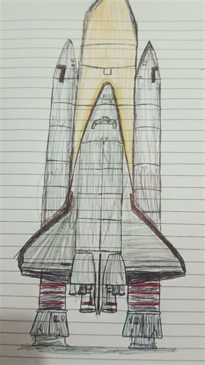 drawing of space shuttle NASA