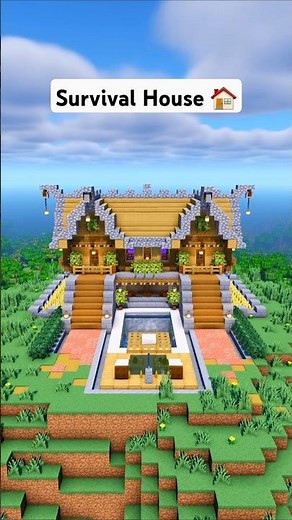 Minecraft LARGE Survival House 🏠 #minecraft