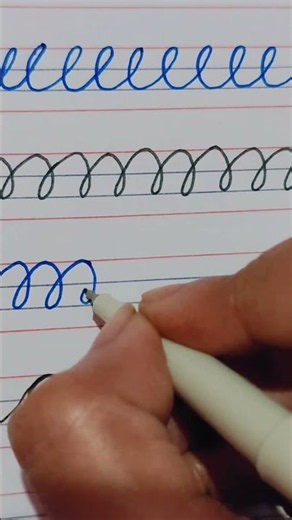 Day 1 ✍️ Learn Cursive Handwriting from Scratch | Basic Strokes & Patterns | Cursive Writing