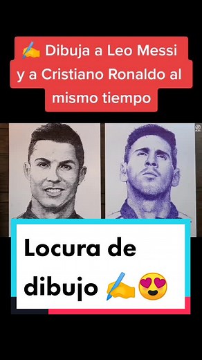Drawing Messi and Cristiano Ronaldo at the Same Time