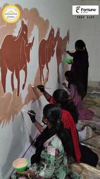 Eight horses. One direction. Infinite drive.A wall that speaks movement, energy, and unstoppable