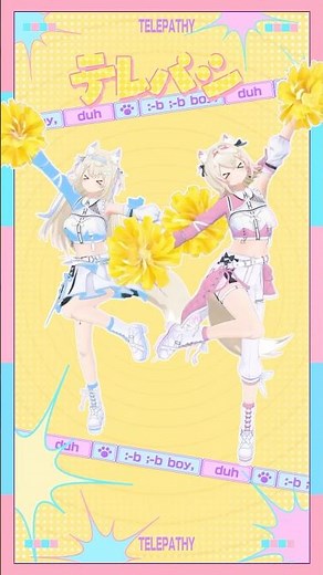 #テレパシ / DECO*27 ✨️ Twin Telepathy Dance 🐾 #shorts #踊ってみた #FUWAMOCO #ホロライブ #dance