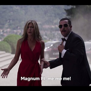 Adam Sandler and Jennifer Aniston are kicking ass and taking names...as soon as they figure out how to drive this car. Murder Mystery is now streaming! | Netflix Is A Joke