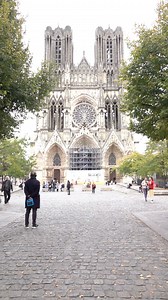 Explore the majestic Reims Cathedral, a true gem of the Champagne region! From witnessing the coronation of 33 French kings to being a UNESCO World Heritage Site, this Gothic masterpiece is steeped in history and beauty. With its stunning rose-stained glass windows, intricate galleries, and impressive western façade, it's a sight to behold #reims #reimsfrance #reimscathedral | European Waterways