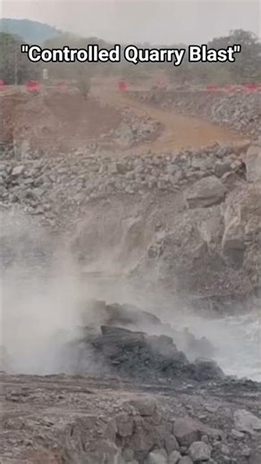 Controlled Quarry Blast...#mining #blast #viral #trending
