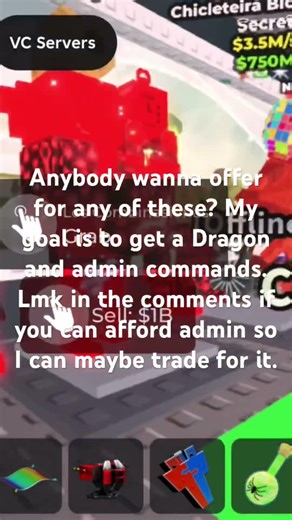 I wanna get admin commands so I can get better stuff.