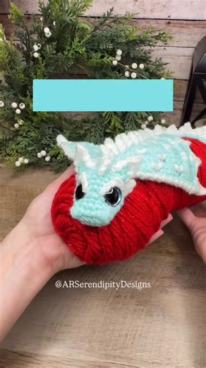 Frostbite & Lava.. Fire & Ice.. Freeze & Flame.. Which color combo do you like best?! Let me know in the comments! Pattern: my Large Gingerbread Dragon pattern the Frostbite Mod Eyes: @darkside_crochet 16mm dragon eyes in Rancid Mermaid & Bloodshot #crochet #dragon #frostbite #lava #grannysquare | Serendipity Designs