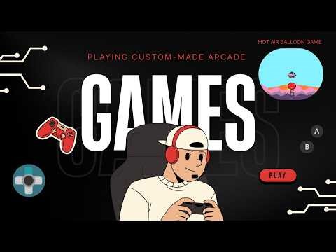 PLAYING HOT AIR BALLOON GAME | CUSTOM-MADE GAME IN MICROSOFT ARCADE