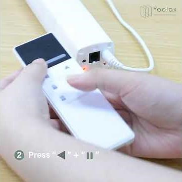 Yoolax Motorized Sliding Panel Track Blind Programming Instruction