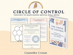 Circle of Control Worksheets, Anxiety Relief Workbook, Self Regulation, Grounding Strategies, Therapy Office Decor, Social Psychology, DBT, - Etsy