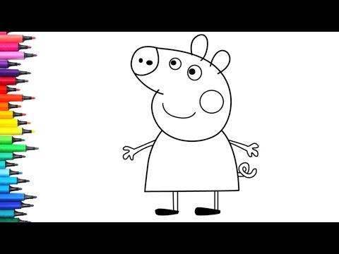 How To Draw Peppa Pig | Peppa Pig Cartoon | Peppa Pig