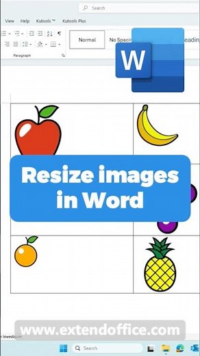 How to resize images in Word?