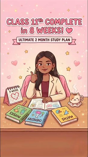 complete class 11 syllabus in just 8 weeks #studymotivation