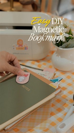 Easy DIY magnetic bookmark using Cricut ✨Cute, simple, and perfect for book lovers! #cricutph