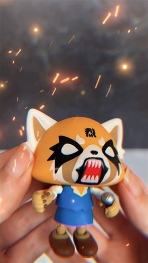 Aggretsuko Retsuko Rage Death Metal ver. Figure by The Loyal Subjects! 🎤🔥#aggretsuko #toys #shorts