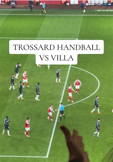 Was this handball by Leandro Trossard? I think maybe the referee had a stinker of a game, but I’d say it definitely helped fuel the fire for some of the Arsenal players and fans alike - Arsenal vs Aston Villa #Arsenal #Premierleague