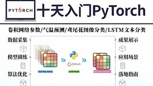 算法党必刷｜2026最新PyTorch入门 工业级深度学习实战，卷积网络参数/气温预测/鸢尾花图像分类/LSTM文本分类学完直接落地！