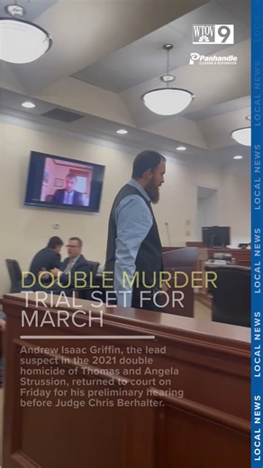 25K views · 40 reactions | FULL STORY: https://bit.ly/3JvtOnC Andrew Isaac Griffin, the lead suspect in the 2021 double homicide of Thomas and Angela Strussion, returned to court on Friday for his preliminary hearing on Friday. | WTOV NEWS9 | Facebook