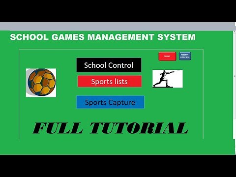 School games management system using Microsoft Access | Access Projects FULL TUTORIAL