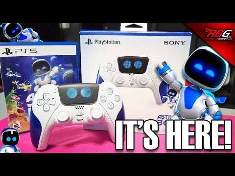 Astro Bot PS5 DualSense Controller Review & Unboxing!