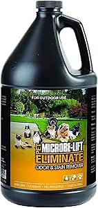 MICROBE-LIFT Outdoor Pet Odor Eliminator For Strong Odor On Turf, Patios, Deck, and Lawns - Keeps Pets From Going in Same Spot, 1 Gallon Refill