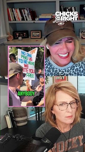 “We Hate You for Free”? Watch this idiot try to explain their protest sign