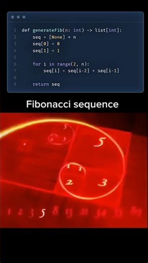 Generating FIBONACCI SEQUENCE | TanishkBhatt | #python #coding #codewithharry