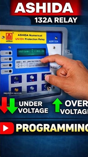 👉 Ashida 132A Relay Programming ⚡ Under & Over Voltage Setting (Full Guide) #relay #voltageregulator