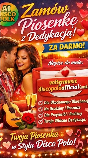 Twoja piosenka AI z dedykacją 🎤 ZA DARMO! | AI DiscoFolk 🔥
