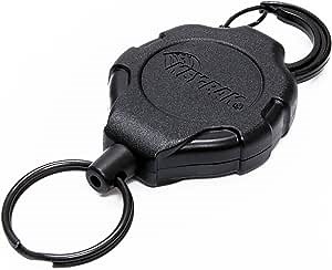 KEY-BAK Ratch-It Retractable Ratcheting Tether with 28" Retractable Cord, 20 oz. Retraction, Belt Clip Attachment